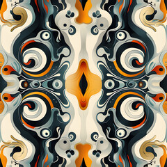 abstract pattern with art nouveau style approach