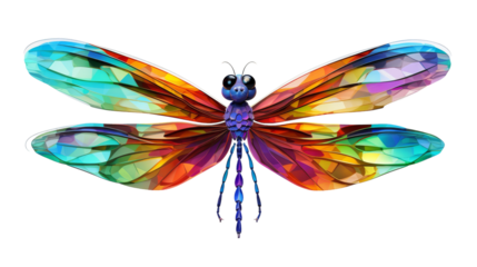 A colorful dragon with intricate scales sitting gracefully atop a pristine white surface