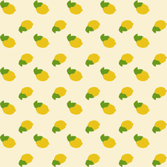 Summer seamless pattern. Lemon seamless pattern design for printing, cutting, and crafts Ideal for mugs, stickers, stencils, web, cover, wall stickers, home decorate and more.