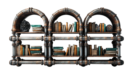 A diverse collection of books filling a book shelf, each one holding a world of stories and information