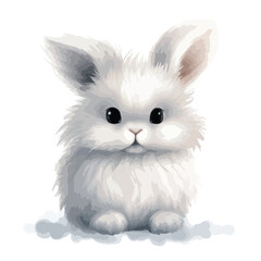 Fluffy Bunny Clipart Clipart isolated on white background