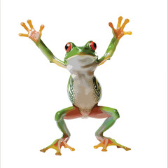 Funny Frog Clipart isolated on white background