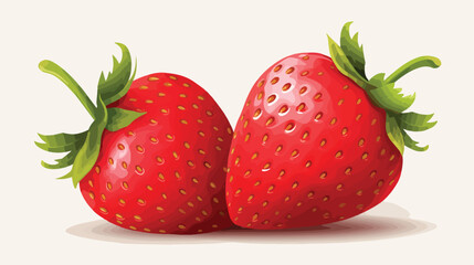 Strawberry. Ripe strawberries. Delicious dessert. He
