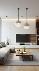 Minimalist Elegance: A Glimpse into a High-Level Modern Interior Living Space
