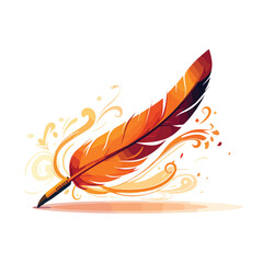 A quill pen made from the feather of a phoenix said