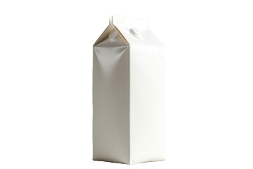 Carton of Milk on White Background. On a White or Clear Surface PNG Transparent Background.