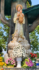 Our Lady Of La Vang Statue At La Vang Church In Quang Tri Province, Vietnam. La Vang Church Is A Famous Place In Central Of Vietnam.