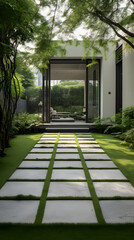 entrance to the house