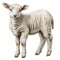 Lamb Clipart isolated on white background