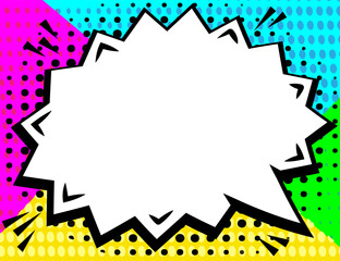 VS Comic Style Exclamation on Pop Art Dotted Background vector 10 eps