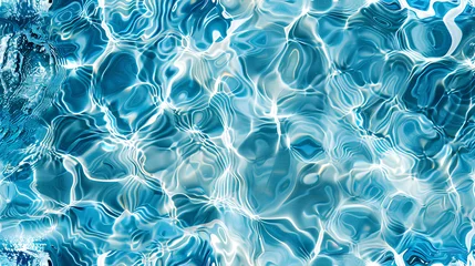 Fotobehang The texture of the water surface. 3d rendering of water caustics. © Свет Лана
