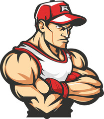 Robust Roamer Man Mascot Logo Exploring New Horizons for Your Brand