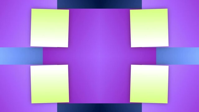 Block linear rectangle square shape seamless animation motion background geometric mirror overlay colour purple blue
