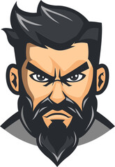 Dynamic Dude A Vibrant Man Mascot Logo for Your Brand Identity