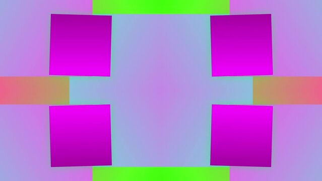Block linear rectangle square shape seamless animation motion background geometric mirror overlay colour pink green pastel