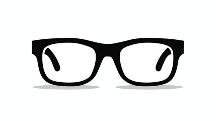 Glasses Icon Vector Logo Template flat vector