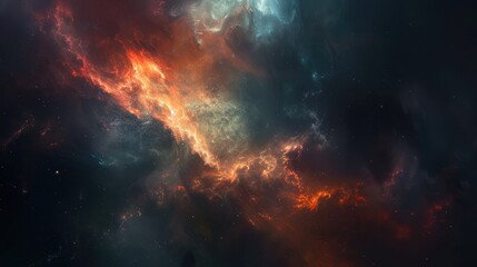 nebula space background - obrazy, fototapety, plakaty