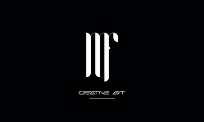 FM, MF, F, M abstract letters logo monogram