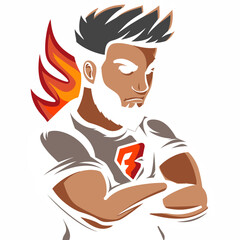 Noble Navigator Charting Your Brand's Course with a Mascot Logo