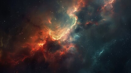 Fototapeta na wymiar realistic nebula space wallpaper background 
