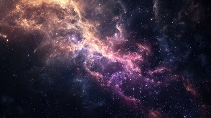 realistic nebula space wallpaper background  - obrazy, fototapety, plakaty