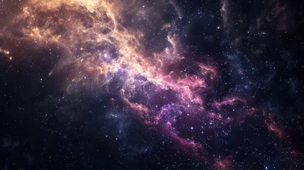Foto op Aluminium realistic nebula space wallpaper background  © Super Shanoom