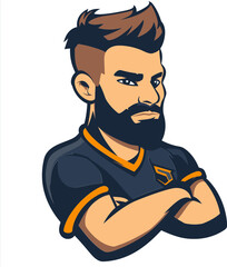 Bold and Brave Mascot Vector Logo Strengthening Your Brand's Courage