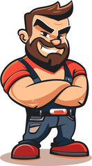 Majestic Mariner Man Mascot Vector Logo Sailing the Waters of Your Brand