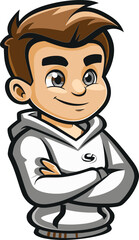 Fearless Frontiersman Mascot Vector Logo Pioneering New Paths for Your Brand