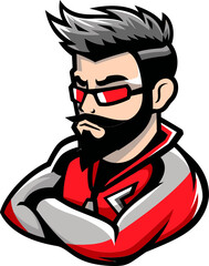 Bold Voyager Mascot Vector Logo Embarking on Journeys for Your Brand