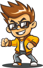 Courageous Captain Man Mascot Vector Logo Steers Your Brand to Victory