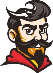 Robust Ranger Man Mascot Vector Logo Strengthening Your Brand's Presence