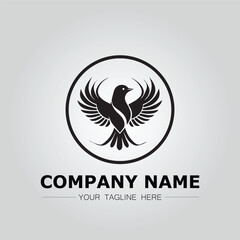 Bird logo company concept image vector