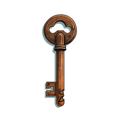 A rusted key that unlocks doors to other dimensions