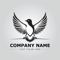 Bird logo company concept image vector