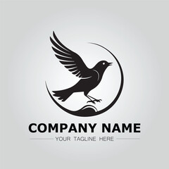 Bird logo company concept image vector