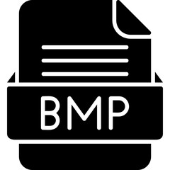 BMP File Format Vector Icon Design