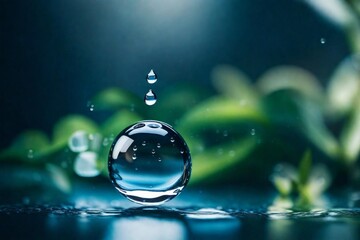 ripples in water,drops of water,