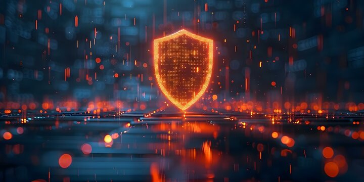 Protecting Cryptocurrency Assets in a Digital Fortress: Secure Asset Protection. Concept Cryptocurrency Security, Asset Protection, Digital Fortress, Secure Storage, Crypto Wallets