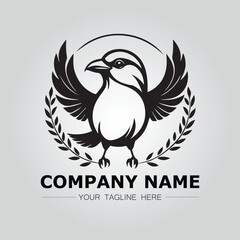 Bird logo company concept image vector