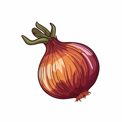 A savory onion illustration ideal for onion lovers