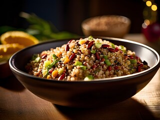 quinoa salad in vibrant colors