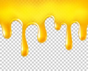 Dripping honey background.