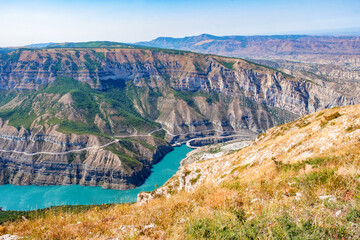View of the Sulak canyon, Dagestan