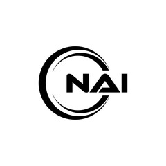 NAI Logo Design, Inspiration for a Unique Identity. Modern Elegance and Creative Design. Watermark Your Success with the Striking this Logo.