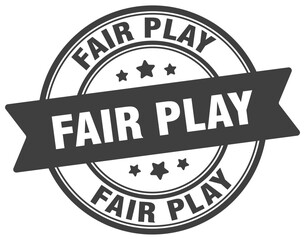 Obraz premium fair play stamp. fair play label on transparent background. round sign