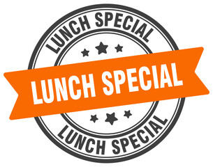 lunch special stamp. lunch special label on transparent background. round sign