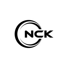 NCK Logo Design, Inspiration for a Unique Identity. Modern Elegance and Creative Design. Watermark Your Success with the Striking this Logo.