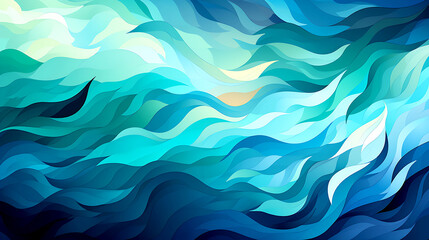 Fototapeta na wymiar Abstract blue green swirl background