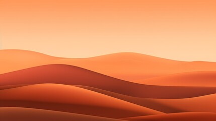 Fototapeta na wymiar Warm sandy tones transitioning into rich terracotta hues, capturing the essence of a desert landscape at dusk, gradient background